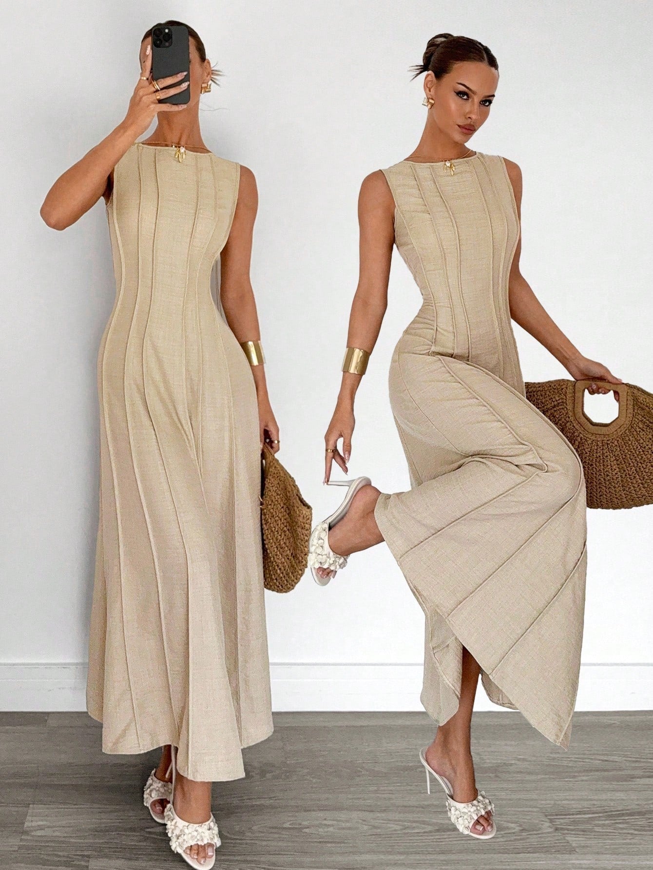 Siren Gaze Women's Elegant Maxi Dress shein