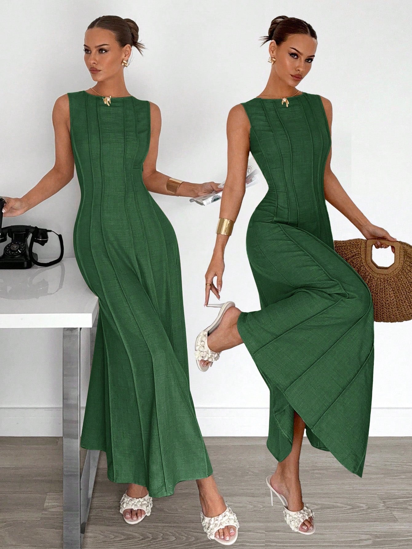 Siren Gaze Women's Elegant Maxi Dress shein