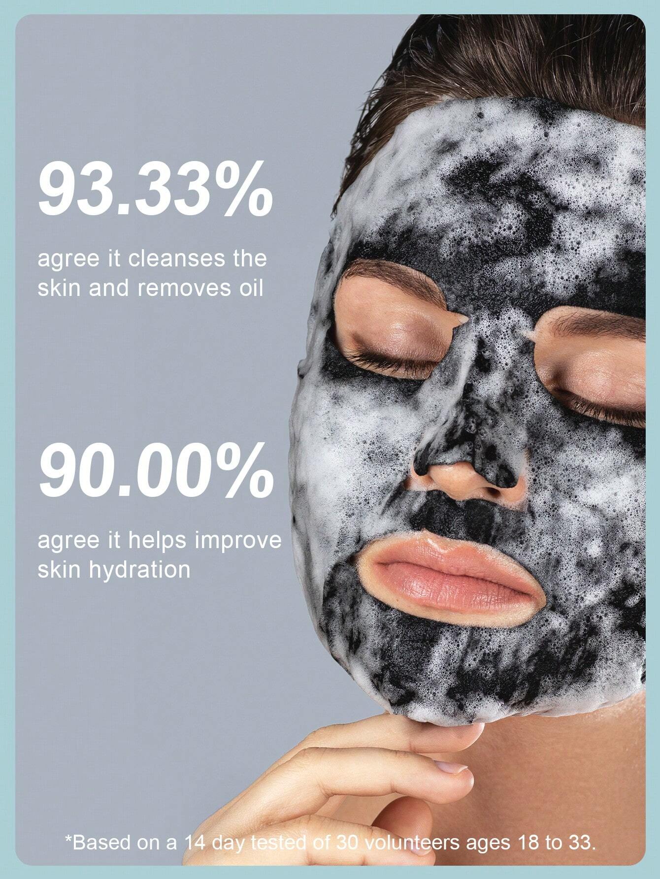 SlowSunday Deep cleansing , Moisturizing Charcoal Bubbling Mask SHEGLAM