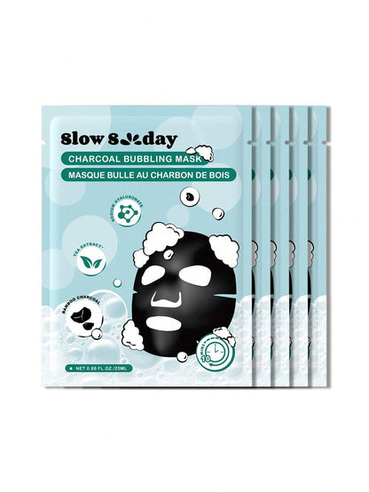 SlowSunday Deep cleansing , Moisturizing Charcoal Bubbling Mask SHEGLAM