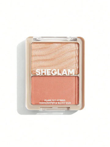 GLAM 101 HYBRID HIGHLIGHTER & BLUSH DUO SHEGLAM