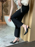 Women Point Toe Pyramid Heeled Pumps shein