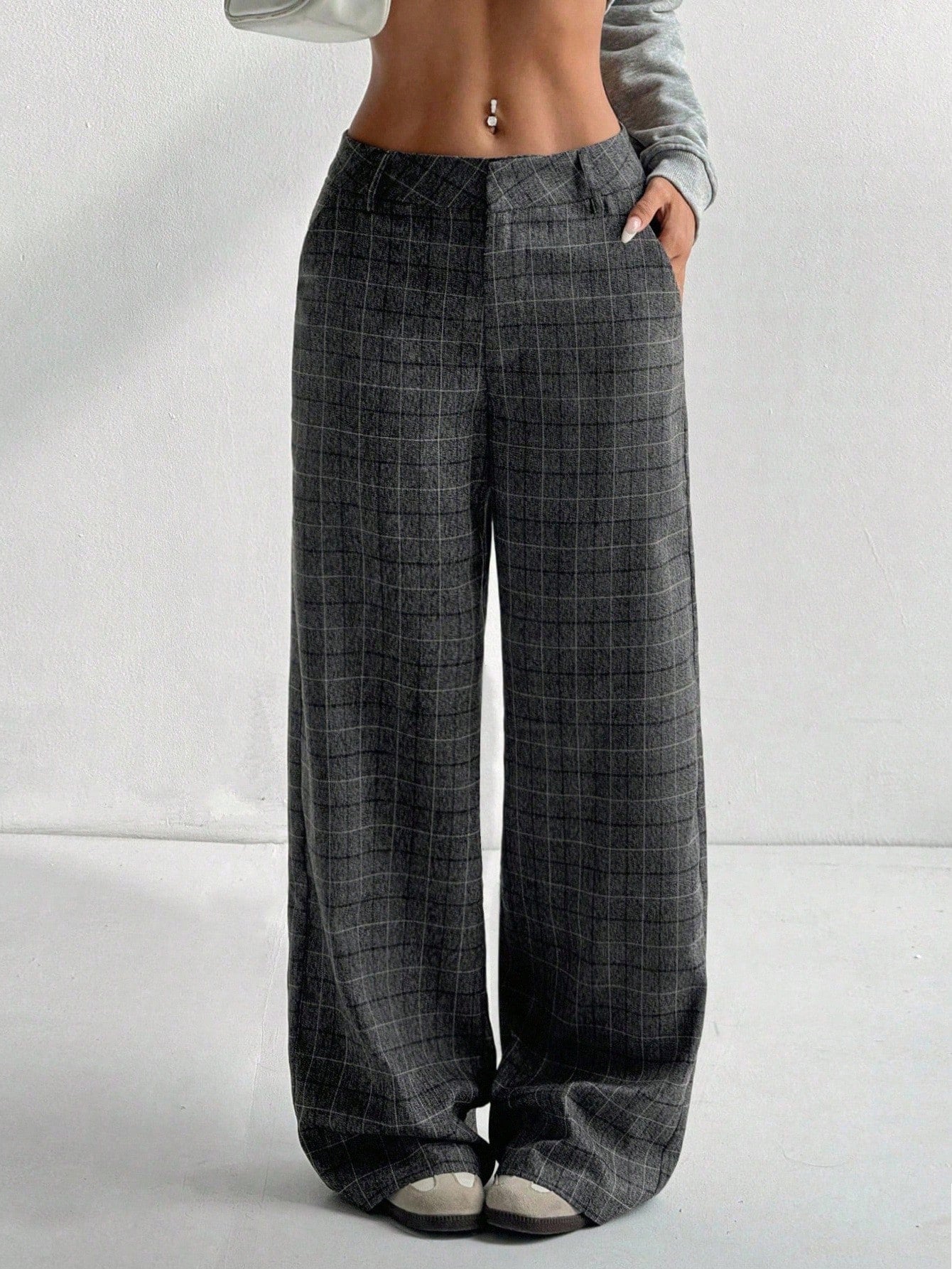 Women's Minimalist Elegant Commuter High-End Versatile Pants shein
