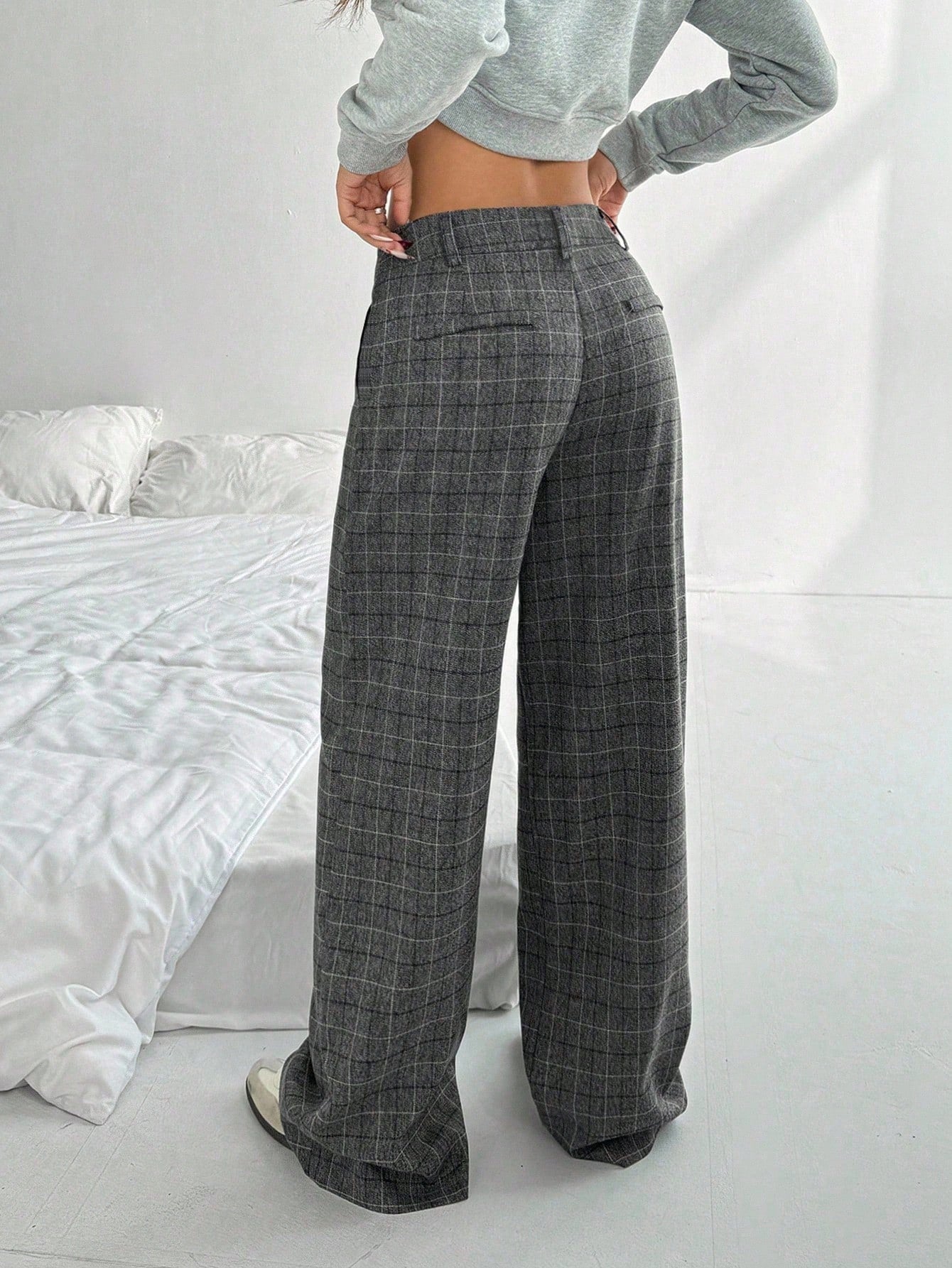 Women's Minimalist Elegant Commuter High-End Versatile Pants shein