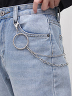 1pc Women Geometric Buckle Belt & 1pc Pants Chain Funky For Dress shein