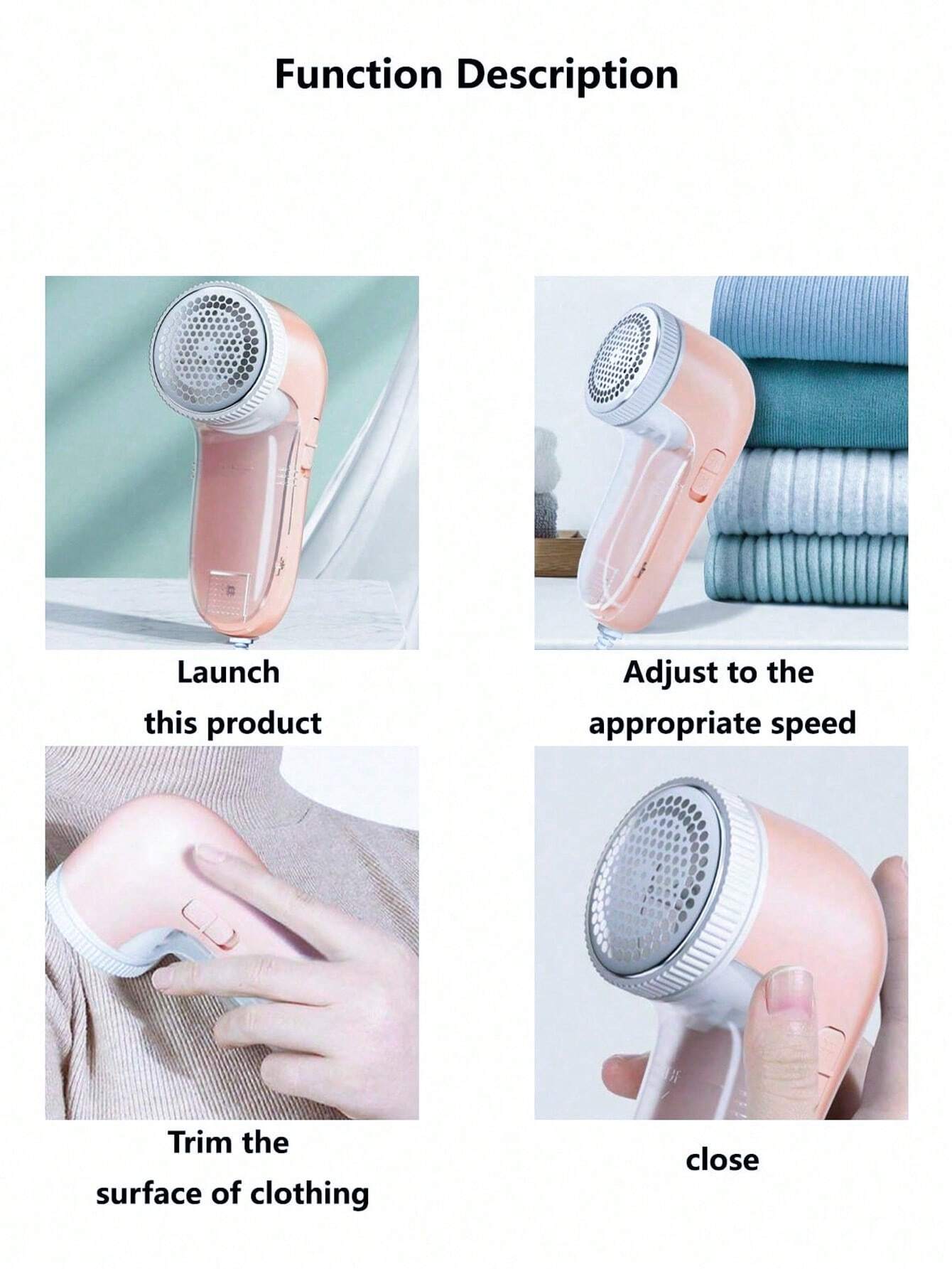 Sweater/Fabric Lint Remover Shaver, Portable Electric Clothes Fuzz Shaver SHEGLAM