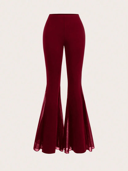 Women's Solid Color Flared Pants