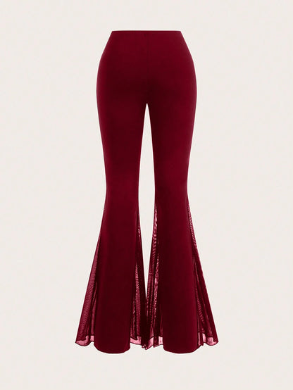 Women's Solid Color Flared Pants