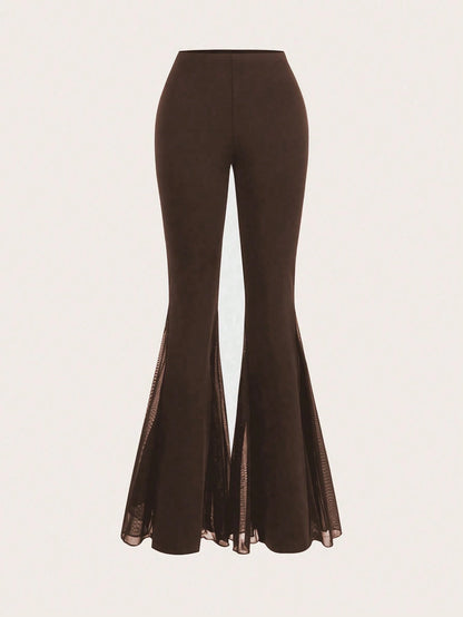 Women's Solid Color Flared Pants