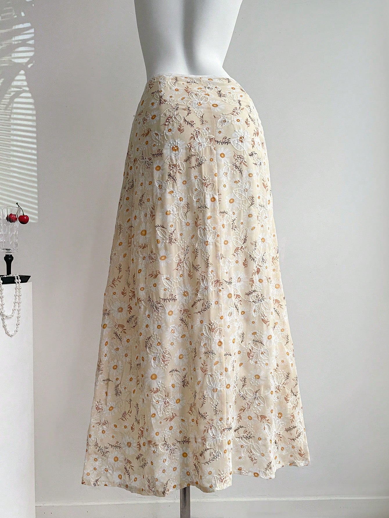 Women's New Elegant Simple Refreshing Vacation Style A-Line Skirt