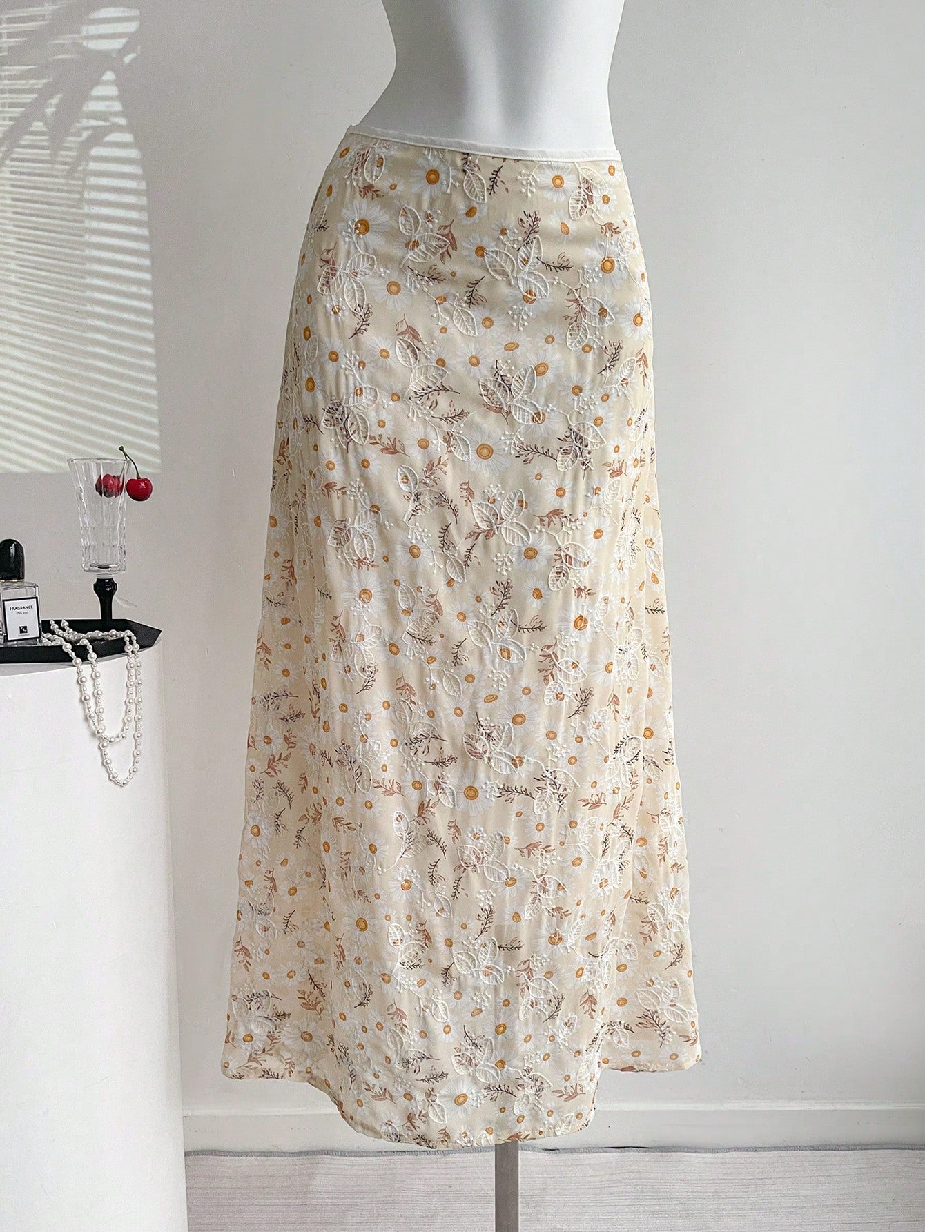 Women's New Elegant Simple Refreshing Vacation Style A-Line Skirt