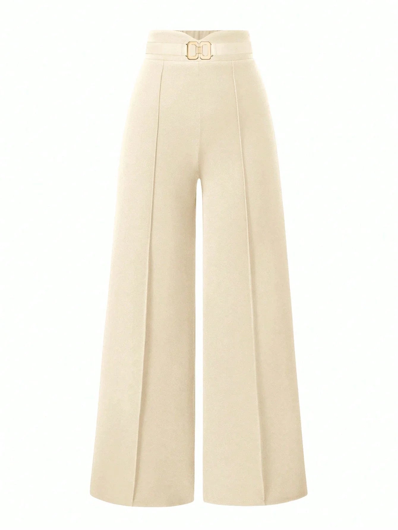 Solid Color Straight Leg Casual Versatile Business Commute Pants shein