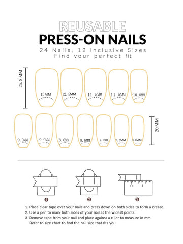Transform Your Nails with 24pcs Long Coffin Black French Heart 3D Rhinestone Decor Fake Nail & 1sheet Tape & 1pc Nail File shein