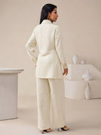 Women's Casual Solid Color Shirt & Pants