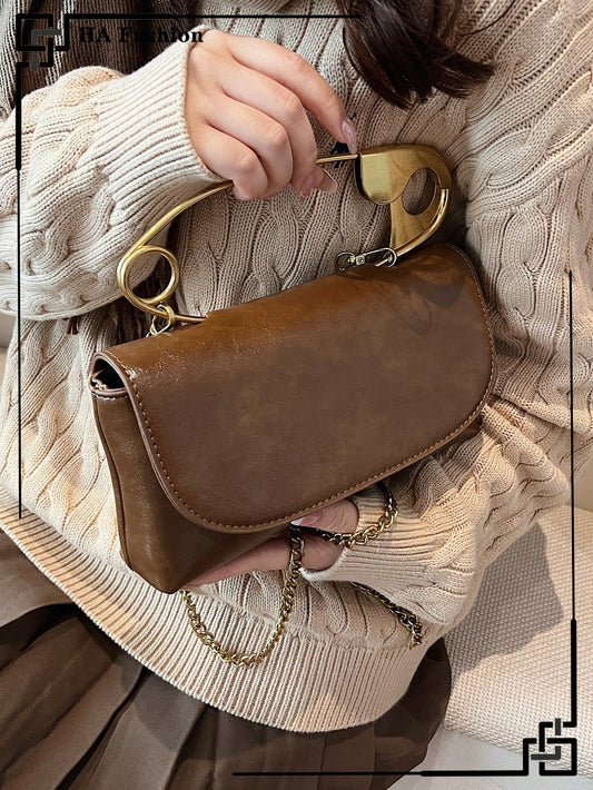 Personalized Brooch Handbag