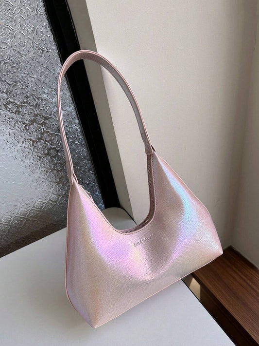 Vintage Minimalist French Style Crescent Moon Armpit Bag