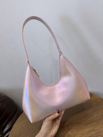 Vintage Minimalist French Style Crescent Moon Armpit Bag