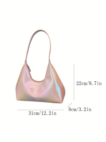 Vintage Minimalist French Style Crescent Moon Armpit Bag