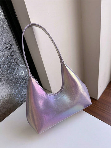 Vintage Minimalist French Style Crescent Moon Armpit Bag