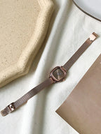 Water Resistant Square Pointer Quartz Watch shein