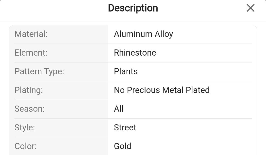 5pcs/Set Gold Advanced Bridal Clip Earrings shein