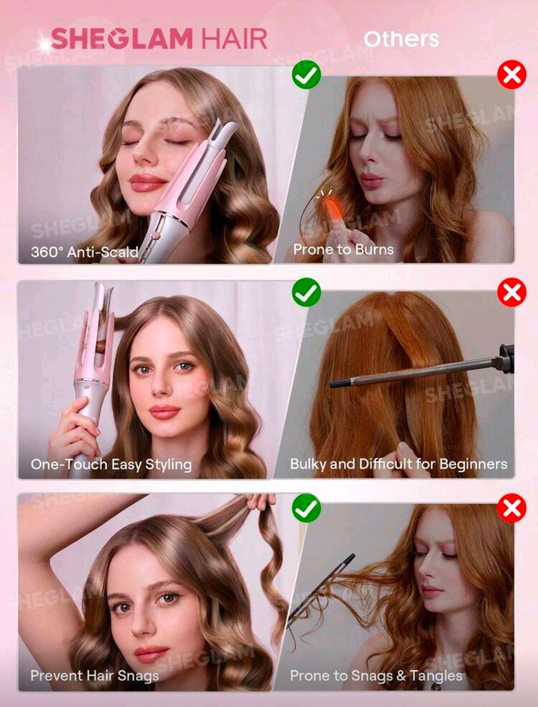 HAIR Cupid's Charm One-Touch Instant Curler shein