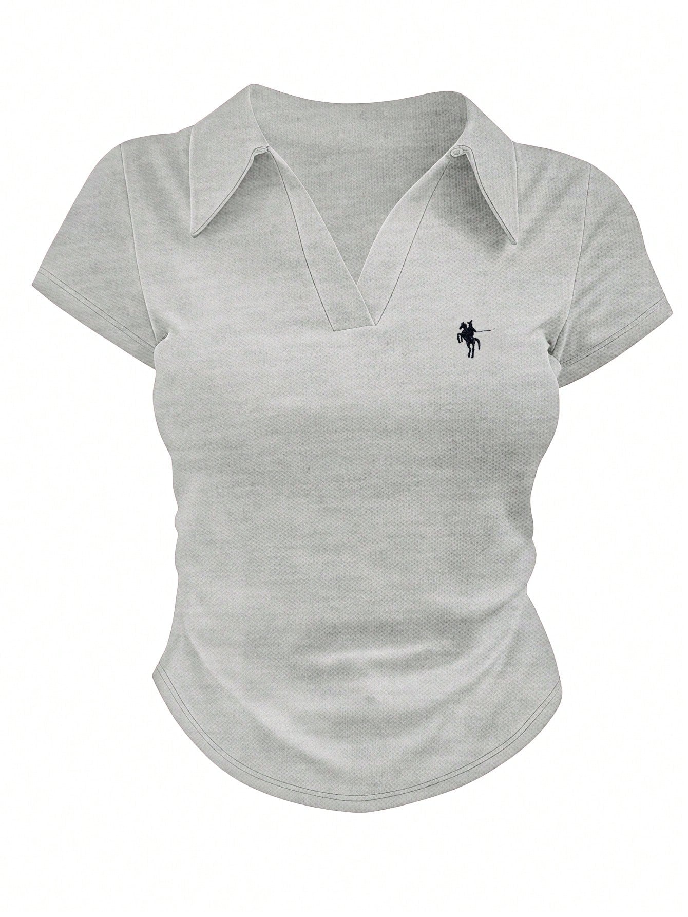 Women's Casual Color Block Ruched T-Shirt