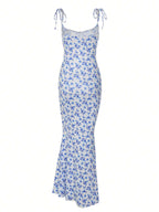 Women Floral Print Bodycon Sexy Fashion Dress shein
