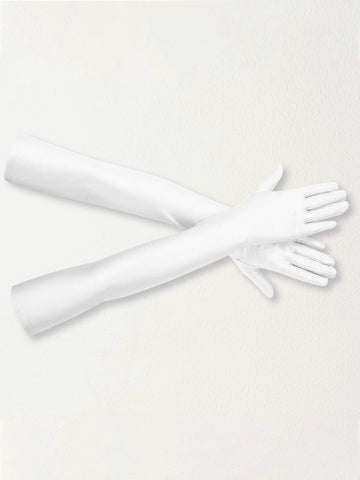 Women's 1920s Vintage Long Gloves For Single Party shein