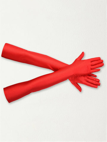 Women's 1920s Vintage Long Gloves For Single Party shein