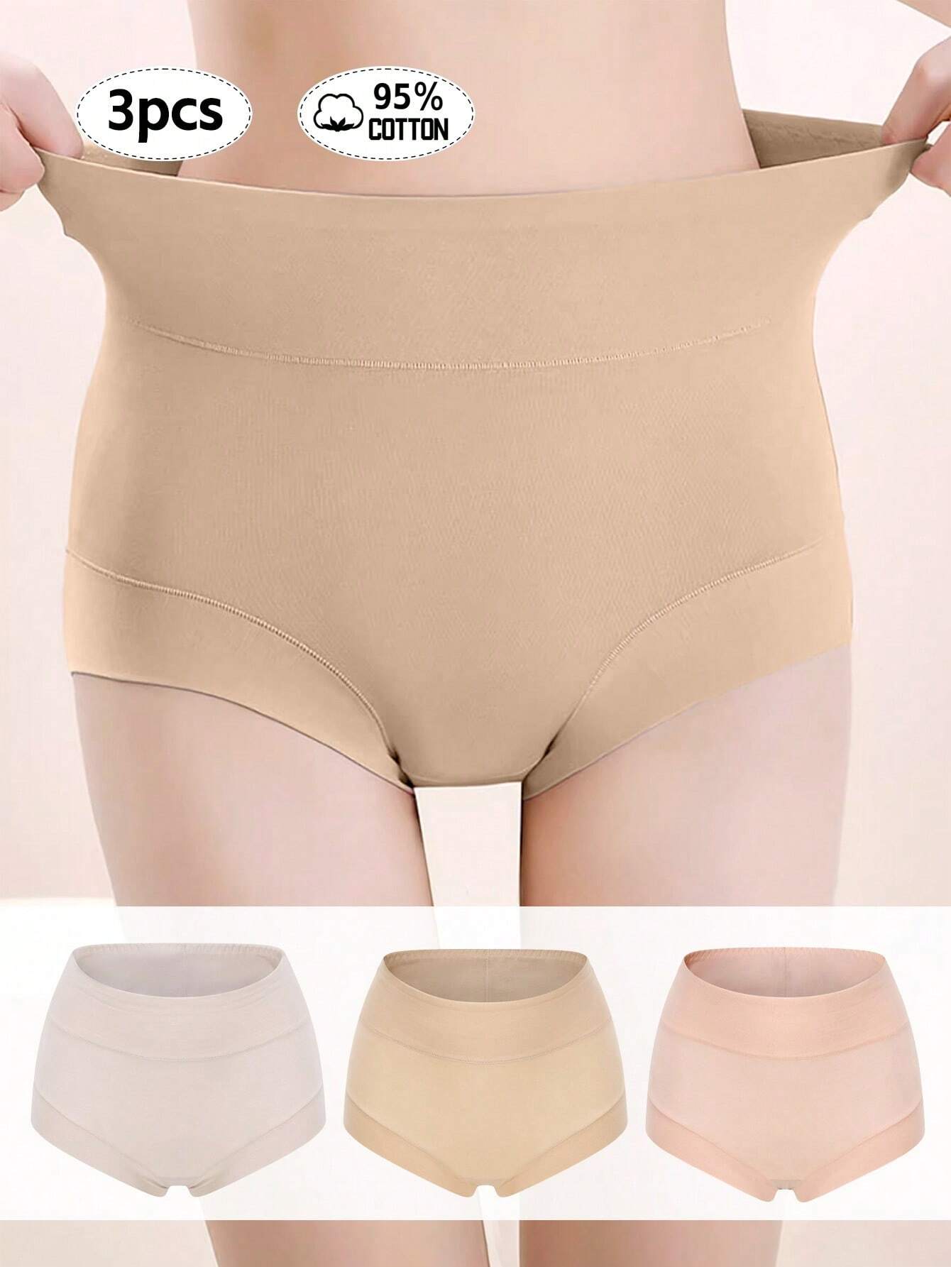 Women's High Waist Tummy Control Triangle Shorts Shapewear shein