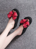 Women's Stylish Slippers With Bowknot Decoration shein