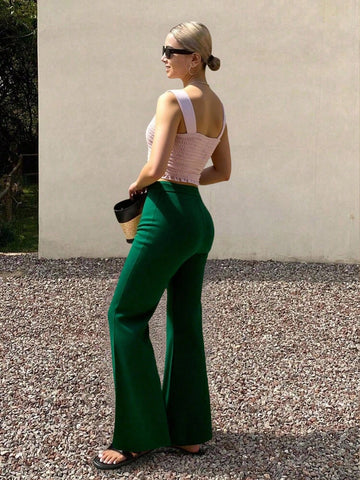 Sexy Elegant Bohemian Tropical Print Square Neck Camisole Tank Top And Plain Woven Casual Lounge Pants
