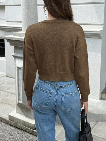 Elegant Heavyweight Knit Cardigan