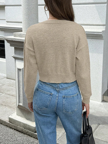 Elegant Heavyweight Knit Cardigan