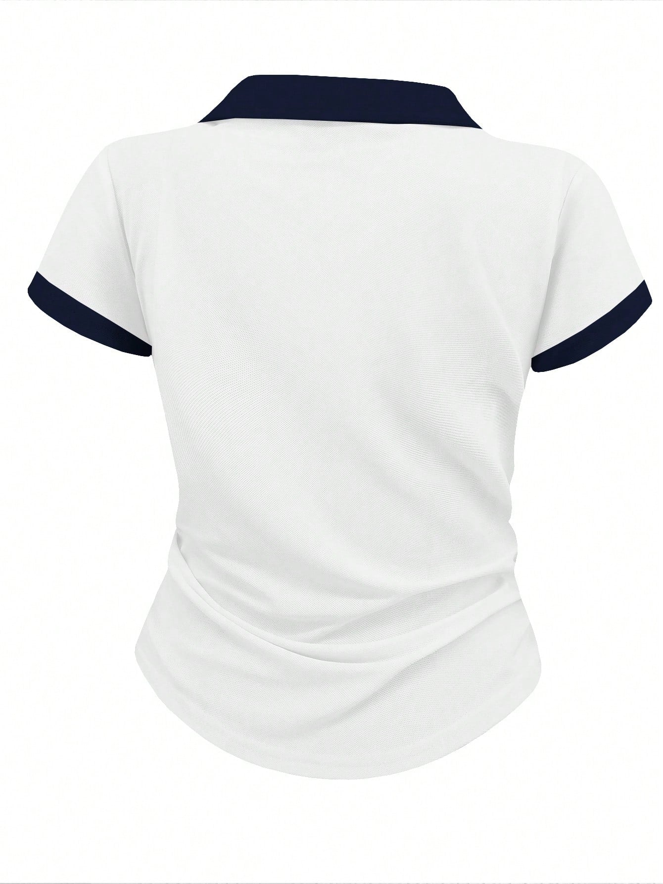 Women's Casual Color Block Ruched T-Shirt