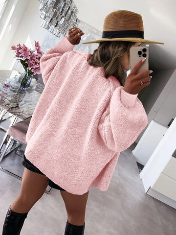Women's Casual Loose Cream Yellow Homecoming Basic Cardigan Sweater