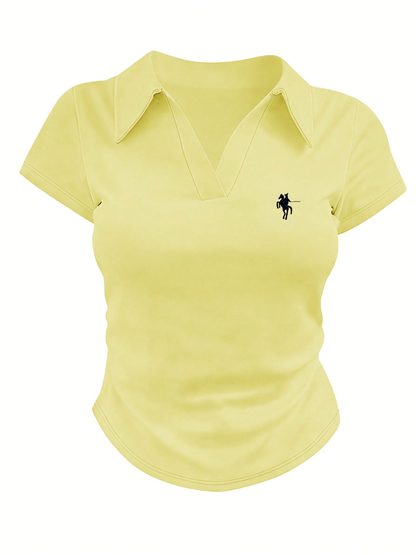 Women's Casual Color Block Ruched T-Shirt