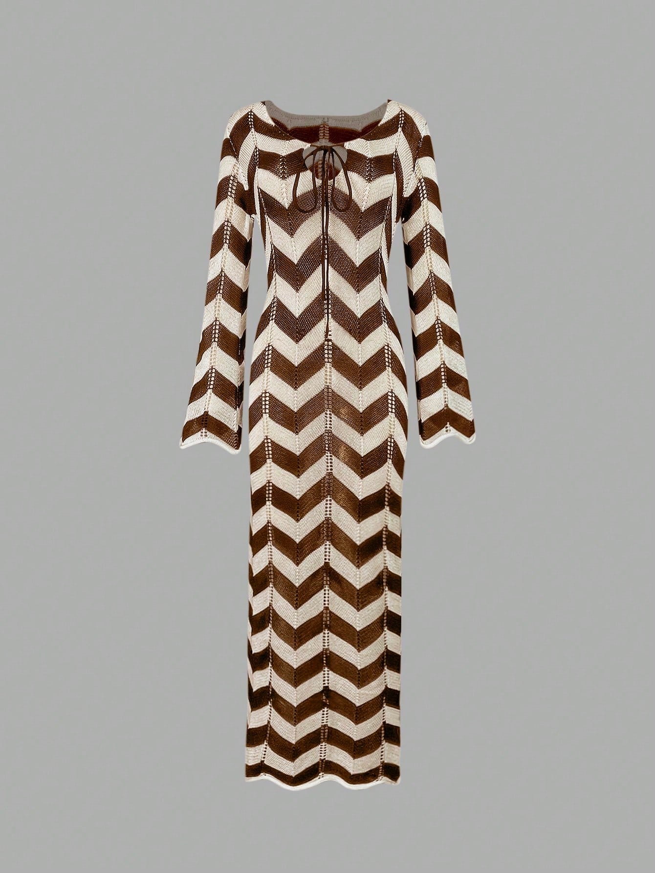 Elegant Minimalist Textured Dress shein