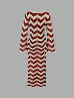 Elegant Minimalist Textured Dress shein