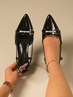 Elegant Pointed Toe Bowknot Stiletto High Heel Sandals