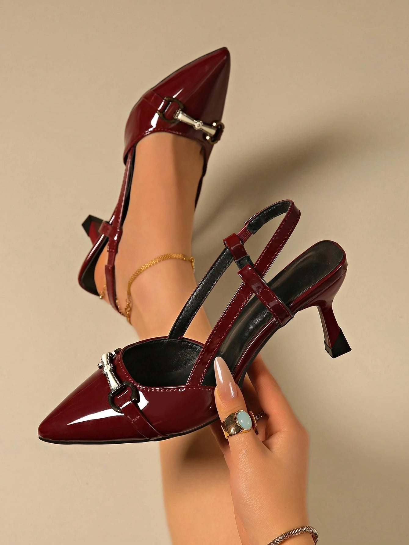 Elegant Pointed Toe Bowknot Stiletto High Heel Sandals