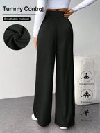 Women's High Waist Straight Leg Pants