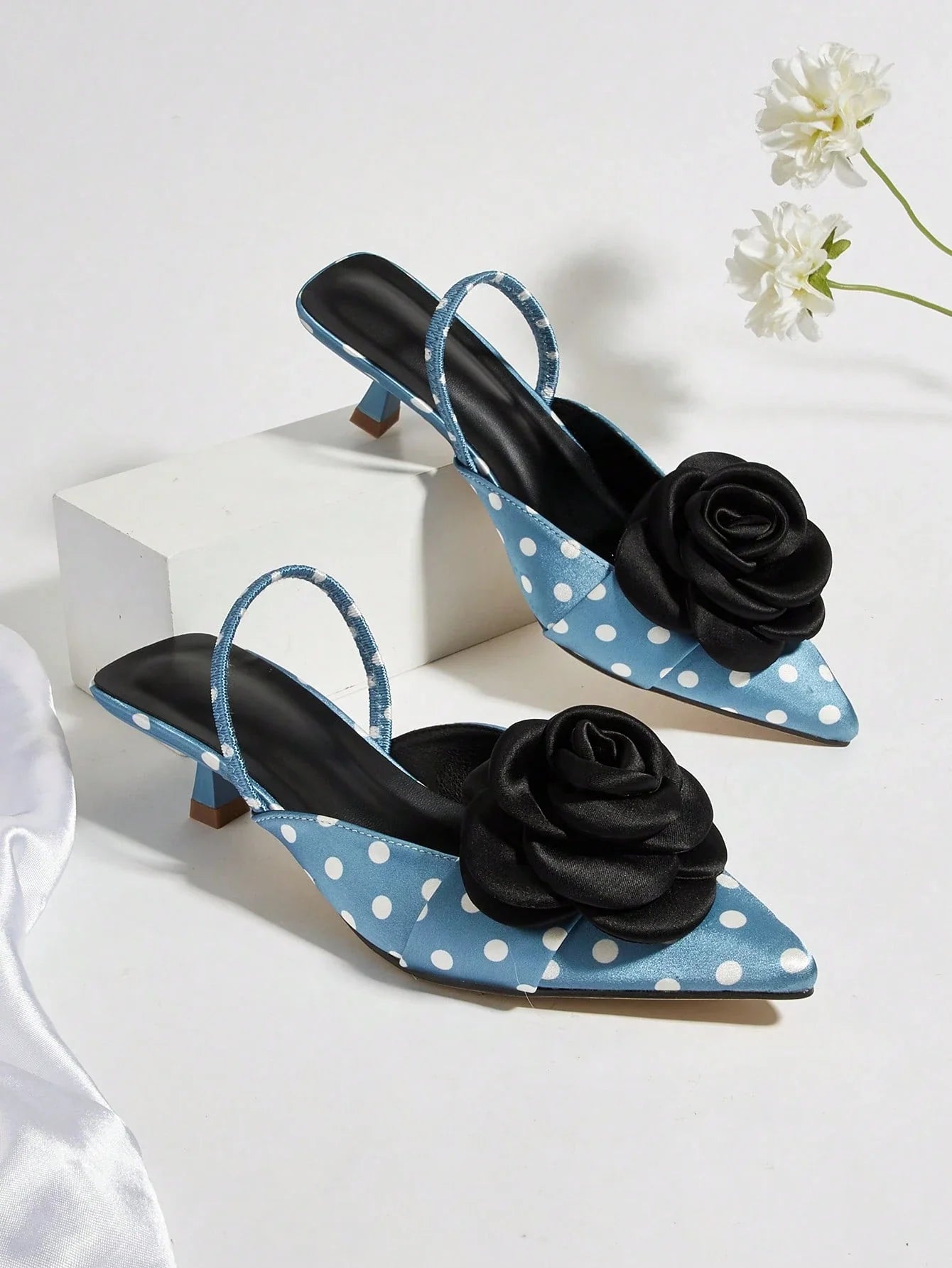 Women's Pointed Toe Elegant High Heel shein
