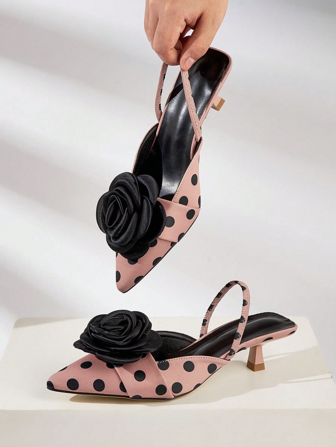 Women's Pointed Toe Elegant High Heel shein