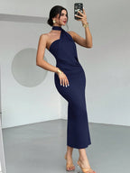Asymmetrical Flare Sleeve Loose Dress shein