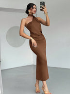 Asymmetrical Flare Sleeve Loose Dress shein