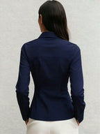 Long Sleeve Shirt With Pleated Waist Design