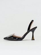 Women's Pointed Toe High Heels With Rhinestone Decoration shein