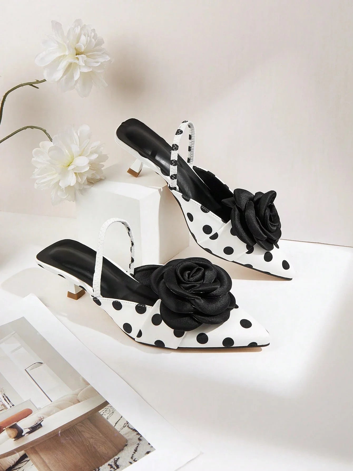 Women's Pointed Toe Elegant High Heel shein